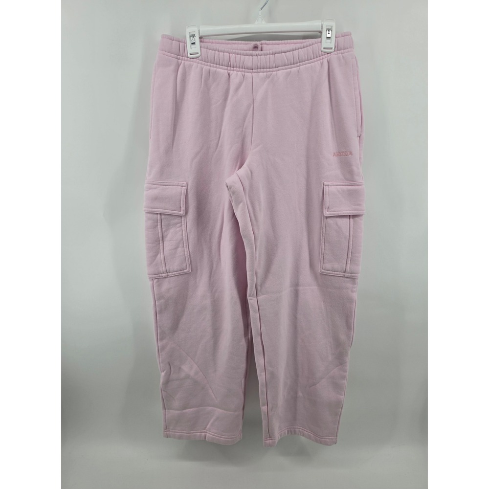 Aritzia TNA Mega Cargo Cozy Fleece Sweatpants Pink M